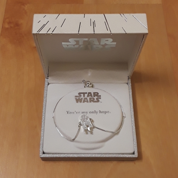 Star Wars R2D2 Adjustable Silver Plated Bracelet - Picture 4 of 8